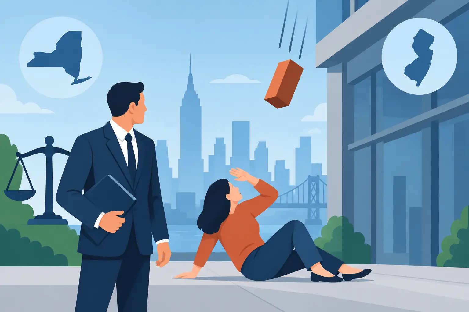 Falling Object Injury Lawsuit Rights in NY and NJ