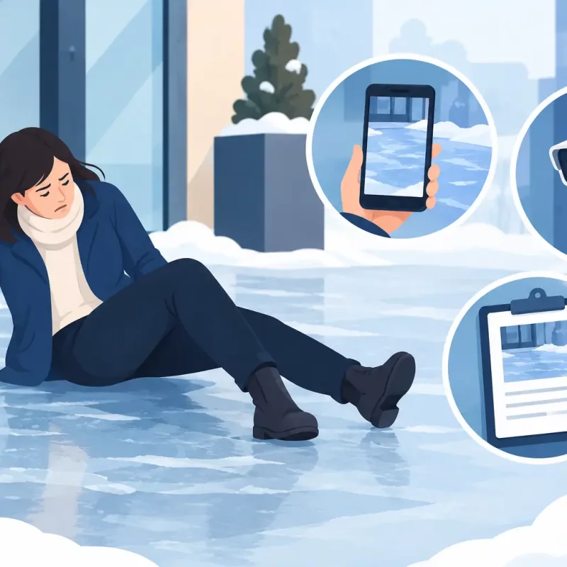 Ice Slip and Fall Claim Evidence That Matters