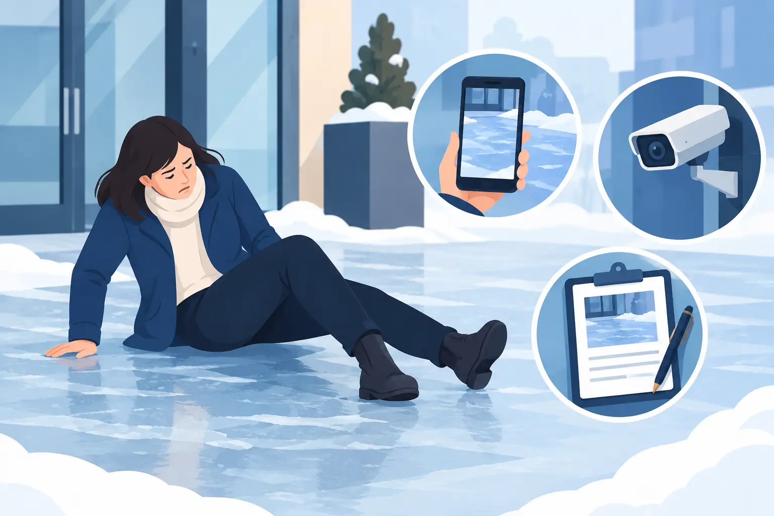 Ice Slip and Fall Claim Evidence That Matters