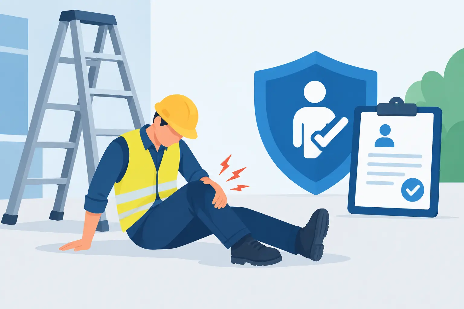 Ladder Accident Compensation Claim After a Fall